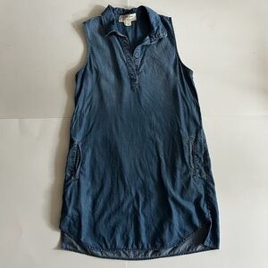 Cloth and Stone by Anthropologie soft denim short sleeved mini dress